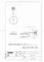 TOTO TBW01005J 取扱説明書 商品図面 オーバーヘッドシャワー（固定・丸型） 商品図面1