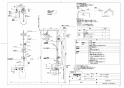 TOTO TBW04401J 取扱説明書 商品図面 施工説明書 分解図 壁付サーモスタット混合水栓（シャワーバー、エアイン） 商品図面1