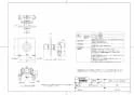 TOTO TBX43A 商品図面 壁付サーモスタット混合水栓（埋込） 商品図面1