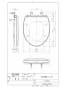 TOTO TC300#NW1 取扱説明書 商品図面 普通便座ソフト閉止付き 商品図面1