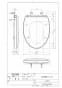 TOTO TC301#NW1 取扱説明書 商品図面 普通便座ソフト閉止付き 商品図面1