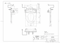 TOTO TCF116V6PA 商品図面 パブリック向け ウォームレットS・便ふたなし仕様 商品図面1