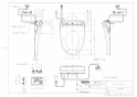 TOTO TCF4733AFS ウォシュレット アプリコット F3A取扱説明書 商品図面 施工説明書 分解図 ウォシュレット アプリコット F3A 商品図面1