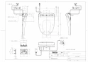 TOTO TCF4833AKS ウォシュレット アプリコット F3AW取扱説明書 商品図面 施工説明書 分解図 ウォシュレット アプリコット F3AW 商品図面1
