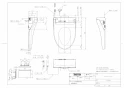 TOTO TCF5504#NW1 取扱説明書 商品図面 施工説明書 ウォシュレットPS1n 商品図面1