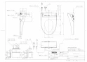 TOTO TCF5504AD#NW1 取扱説明書 商品図面 施工説明書 分解図 ウォシュレットPS1An 商品図面1