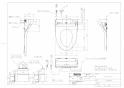 TOTO TCF5504ADY#NW1 取扱説明書 商品図面 施工説明書 分解図 ウォシュレットPS1An 商品図面1