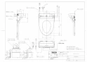 TCF5504AHY 取扱説明書 商品図面 施工説明書 分解図 ウォシュレットPS1An 商品図面1