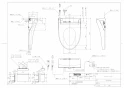 TOTO TCF5504AU#NW1 取扱説明書 商品図面 施工説明書 分解図 ウォシュレットPS1An 商品図面1