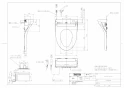 TOTO TCF5504AY#NW1+TCA353 取扱説明書 商品図面 施工説明書 分解図 ウォシュレットPS1An 商品図面1