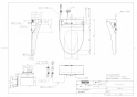 TOTO TCF5514A#NW1+TCA353 取扱説明書 商品図面 施工説明書 分解図 ウォシュレットPS1A 商品図面1