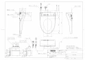 TOTO TCF5514AD#NW1 取扱説明書 商品図面 施工説明書 分解図 ウォシュレットPS1A 商品図面1