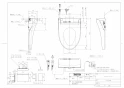 TOTO TCF5514AE#NW1 取扱説明書 商品図面 施工説明書 ウォシュレットPS1A 商品図面1