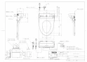 TOTO TCF5514AEP#NW1 取扱説明書 商品図面 施工説明書 ウォシュレットPS1A 商品図面1