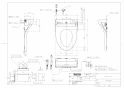 TOTO TCF5514AEY#NW1 取扱説明書 商品図面 施工説明書 分解図 ウォシュレットPS1Aオート便器洗浄タイプ 商品図面1
