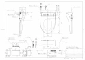TOTO TCF5514AH#NW1 取扱説明書 商品図面 施工説明書 分解図 ウォシュレットPS1A 商品図面1