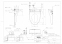 TCF5514AU 取扱説明書 商品図面 施工説明書 ウォシュレットPS1A 商品図面1