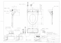 TOTO TCF5514AUP#NW1 取扱説明書 商品図面 施工説明書 分解図 ウォシュレットPS1A 商品図面1