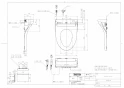 TOTO TCF5514P#NW1 商品図面 ウォシュレットPS1A 商品図面1