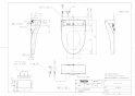 TOTO TCF5524A#NW1+TCA350 取扱説明書 商品図面 施工説明書 分解図 ウォシュレットPS2An 商品図面1