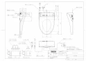 TOTO TCF5524AE#NW1 取扱説明書 商品図面 施工説明書 分解図 ウォシュレットPS2An 商品図面1