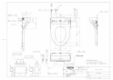 TOTO TCF5524AHY#NW1 取扱説明書 商品図面 施工説明書 分解図 ウォシュレットPS2An 商品図面1