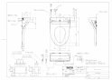 TOTO TCF5524AUY#NW1 取扱説明書 商品図面 施工説明書 分解図 ウォシュレットPS2An 商品図面1