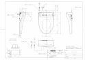 TOTO TCF5534#NW1 商品図面 ウォシュレットPS2 商品図面1