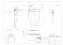 TOTO TCF5534A#NW1+TCA348 取扱説明書 商品図面 施工説明書 分解図 ウォシュレットPS2A 商品図面1