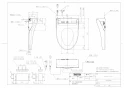 TOTO TCF5534AH#NW1 取扱説明書 商品図面 施工説明書 ウォシュレットPS2Aオート便器洗浄タイプ 商品図面1