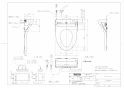 TOTO TCF5534AHP#NW1 取扱説明書 商品図面 施工説明書 分解図 ウォシュレットPS2Aオート便器洗浄タイプ 商品図面1