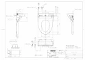 TOTO TCF5534P#NW1 商品図面 ウォシュレットPS2 商品図面1