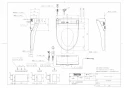 TOTO TCF5564AH#NW1 取扱説明書 商品図面 施工説明書 ウォシュレットPS2AF 便ふた電動開閉機能付 商品図面1