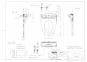 TOTO TCF5830PS#NW1+TCA348 取扱説明書 商品図面 施工説明書 分解図 ウォシュレット アプリコットP AP2A 商品図面1