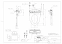 TOTO TCF5830YS#NW1 取扱説明書 商品図面 施工説明書 分解図 ウォシュレット アプリコットP AP2 商品図面1