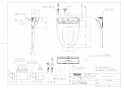 TOTO TCF5840ADPS#NW1 取扱説明書 商品図面 施工説明書 分解図 ウォシュレット アプリコットP AP2AK 商品図面1