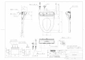 TOTO TCF5840AUPS#NW1 取扱説明書 商品図面 施工説明書 ウォシュレット アプリコットP AP2AK 商品図面1