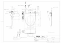 TOTO TCF587#NW1 商品図面 ウォシュレットP 商品図面1