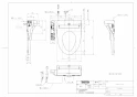 TOTO TCF587P#NW1 商品図面 ウォシュレットP 商品図面1