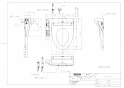 TOTO TCF587Y#NW1 商品図面 ウォシュレットP 商品図面1