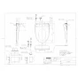 TOTO TCF5881AD#NW1 商品図面 分解図 ウォシュレットアプリコットP AP2AF 商品図面1