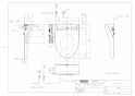 TOTO TCF588#NW1 商品図面 ウォシュレットP 商品図面1