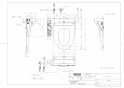 TOTO TCF588P#NW1 商品図面 ウォシュレットP 商品図面1