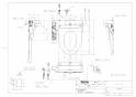 TOTO TCF589AEP#NW1 取扱説明書 商品図面 施工説明書 ウォシュレットP 商品図面1