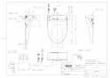 TCF6543AM 取扱説明書 商品図面 施工説明書 ウォシュレットS1A 商品図面1