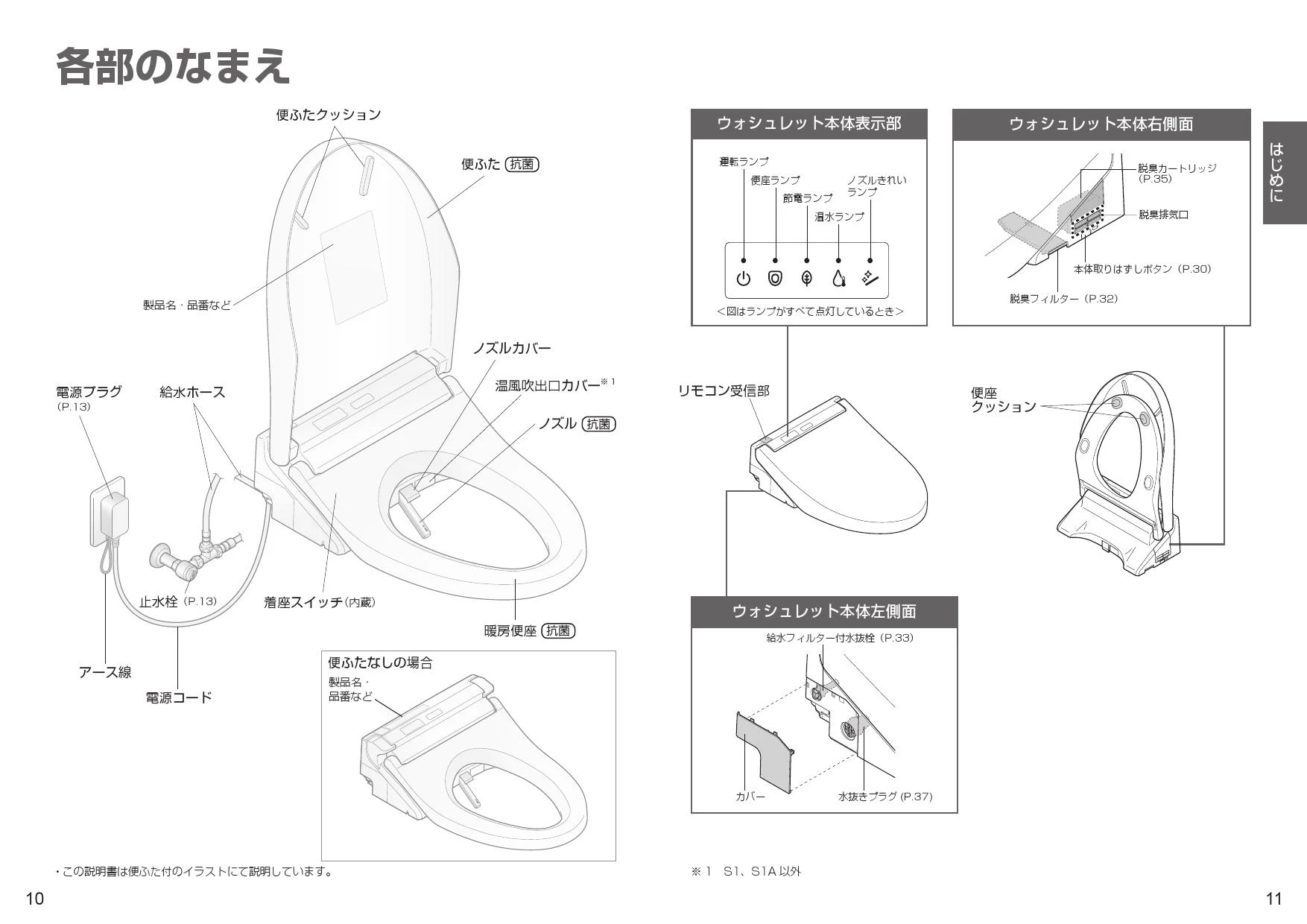 TCF6553#NW1 TOTO ウォシュレットS2 取扱説明書 商品図面|貯湯式