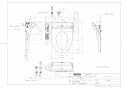 TOTO TCF6623P#NW1 取扱説明書 商品図面 施工説明書 ウォシュレットSB 商品図面1