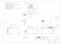 TOTO TCF961B#NW1 商品図面 ウォシュレット一体形取替機能部 商品図面1