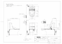 TOTO TCF974H#NW1 商品図面 ウォシュレット一体形取替機能部 商品図面1