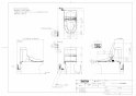 TOTO TCF978#NW1 商品図面 ウォシュレット一体形取替機能部 商品図面1